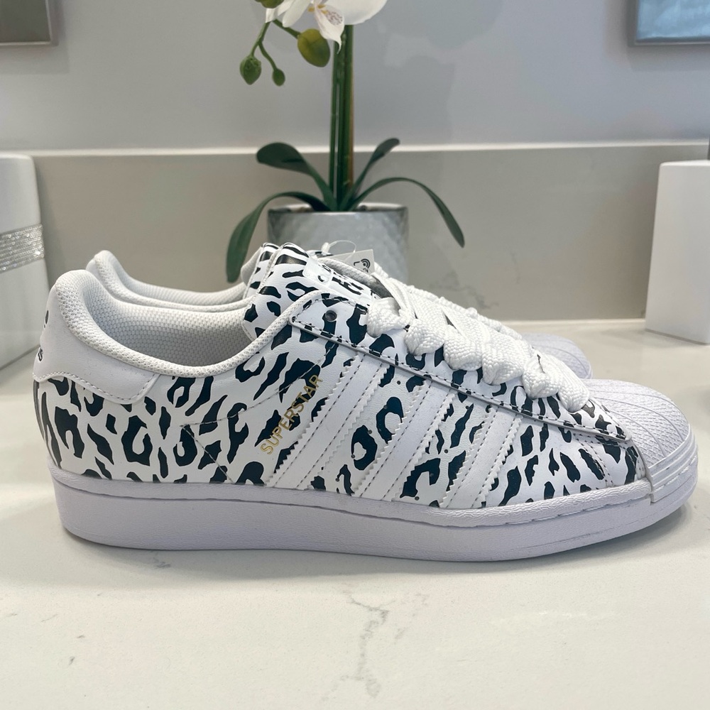 Women’s adidas superstar leopard sneakers